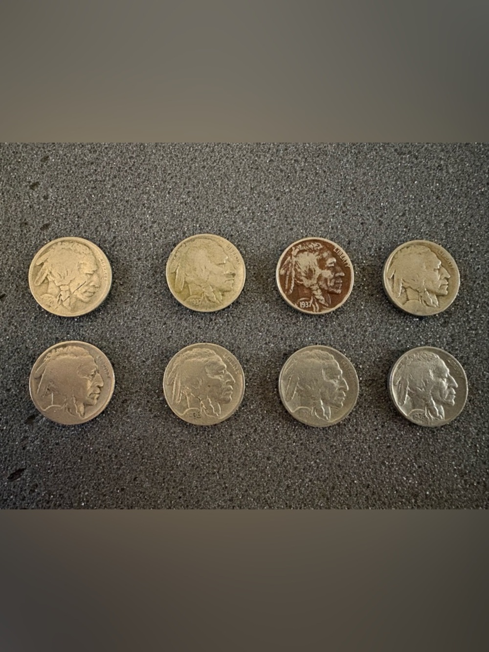8 Buffalo Nickels